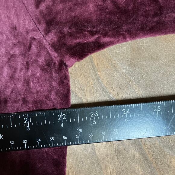 Pure Jill Womens Sweater Burgundy Velvet Pullover Soft Pima Modal Blend XL - Picture 8 of 12